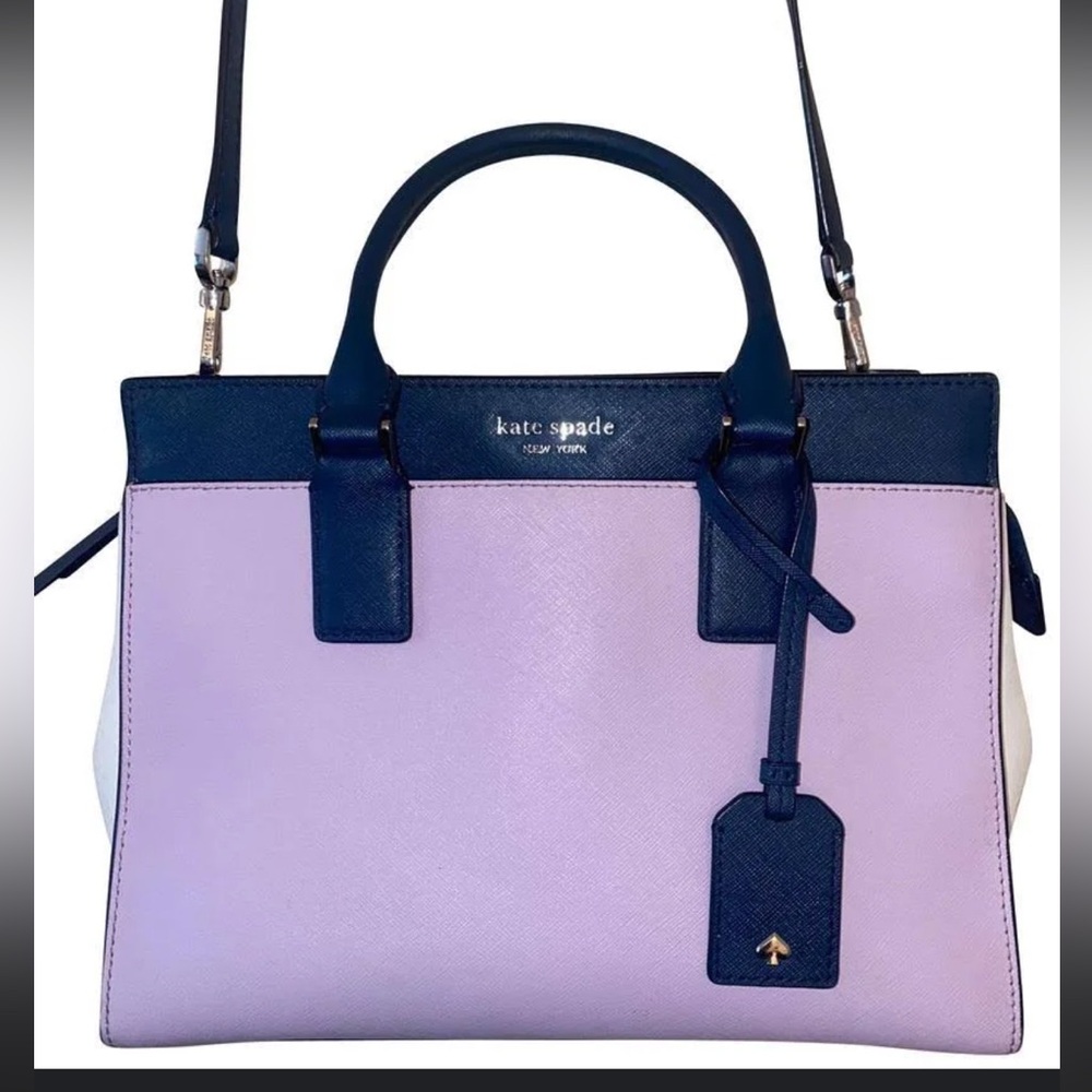 Kate Spade Cameron Two Toned Satchel leather